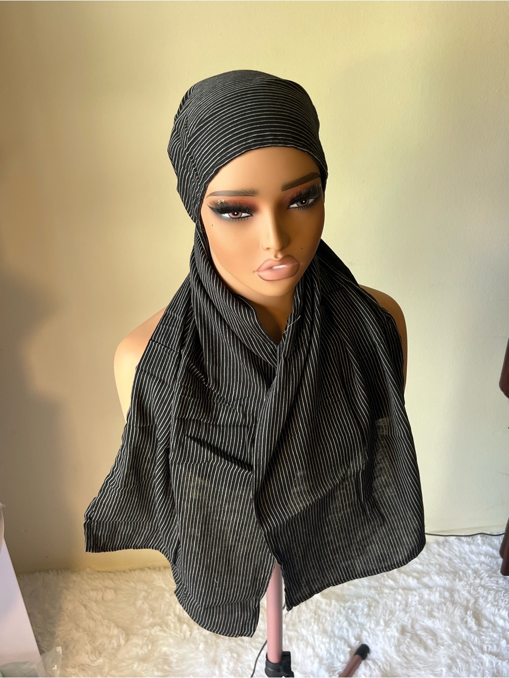 Japanese style striped cotton Linen for women